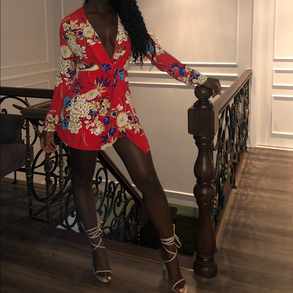 Floral Wrap Dress